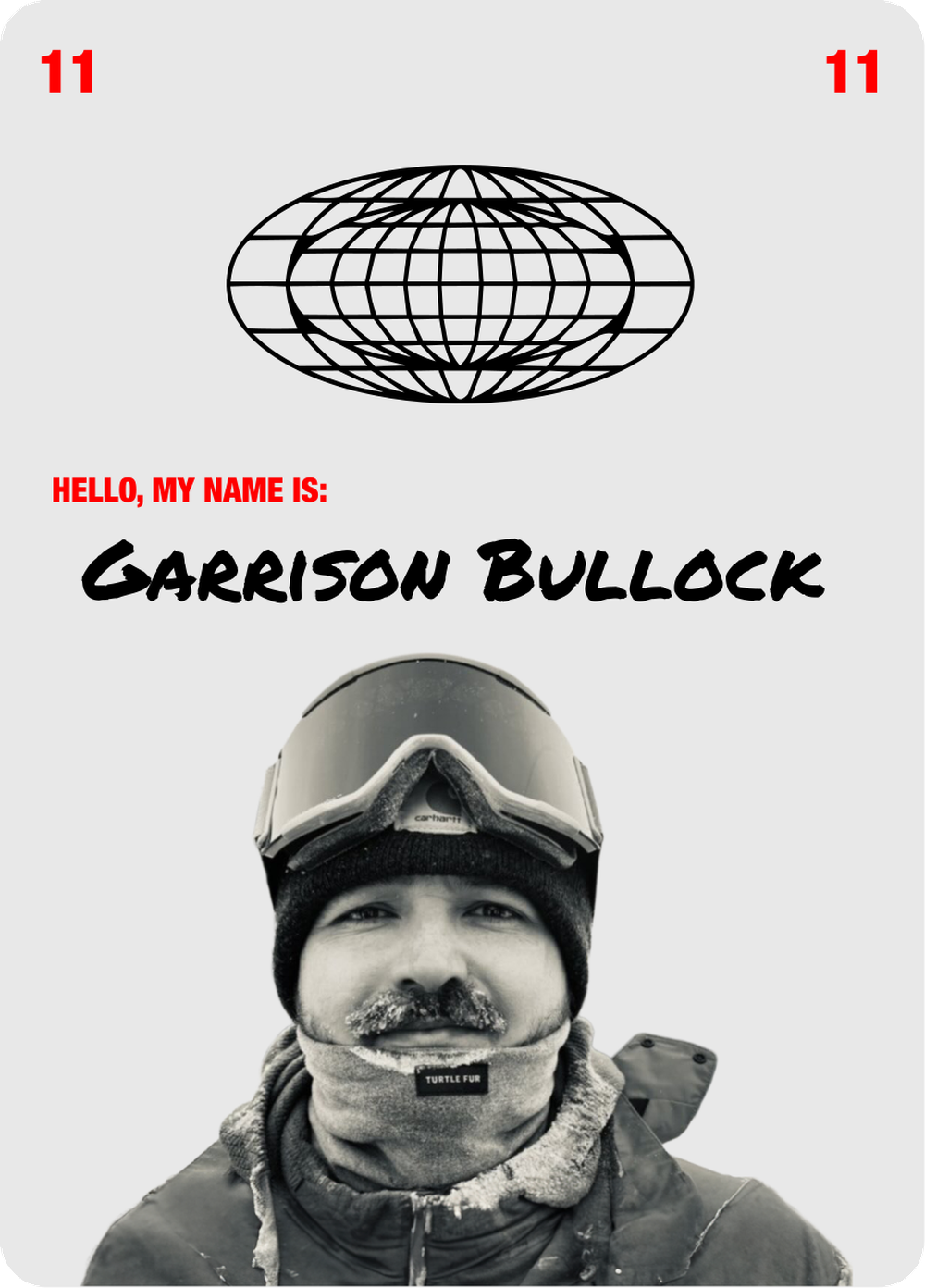 Garrison Bullock lanyard card